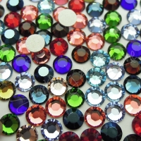 Swarovski Crystal 2028 2058 Rhinestone Flat Back Glue No Hotfix MANY COLORS