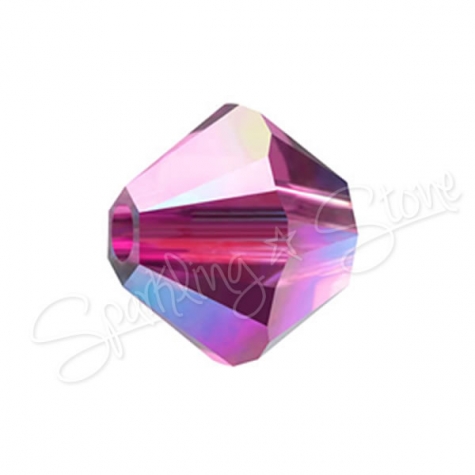 Swarovski 5328 Fuchsia AB 2x (502 AB2)